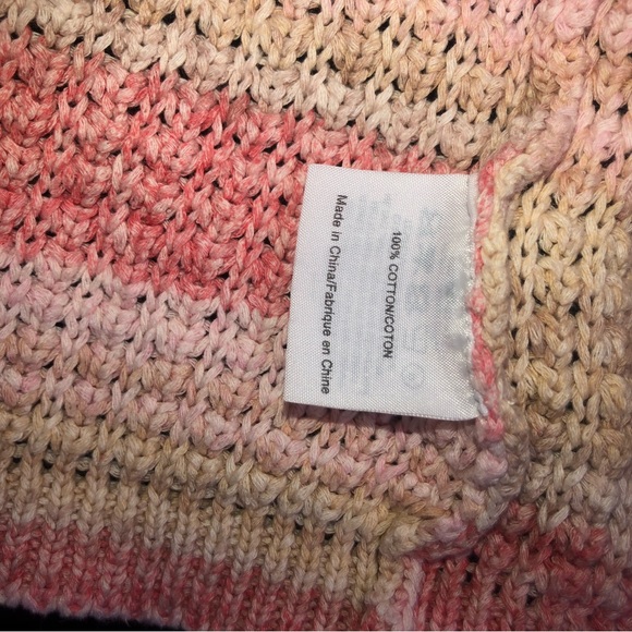 Tory Burch medium yellow and pink cardigan. - Picture 4 of 6